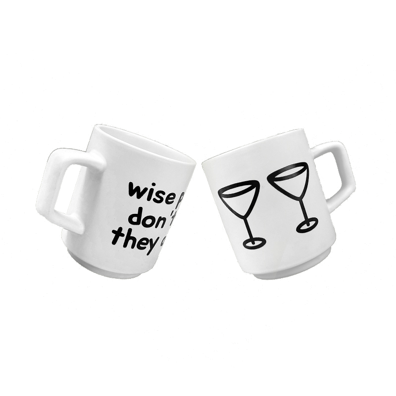 Martini Glass Designed Ceramic Mug