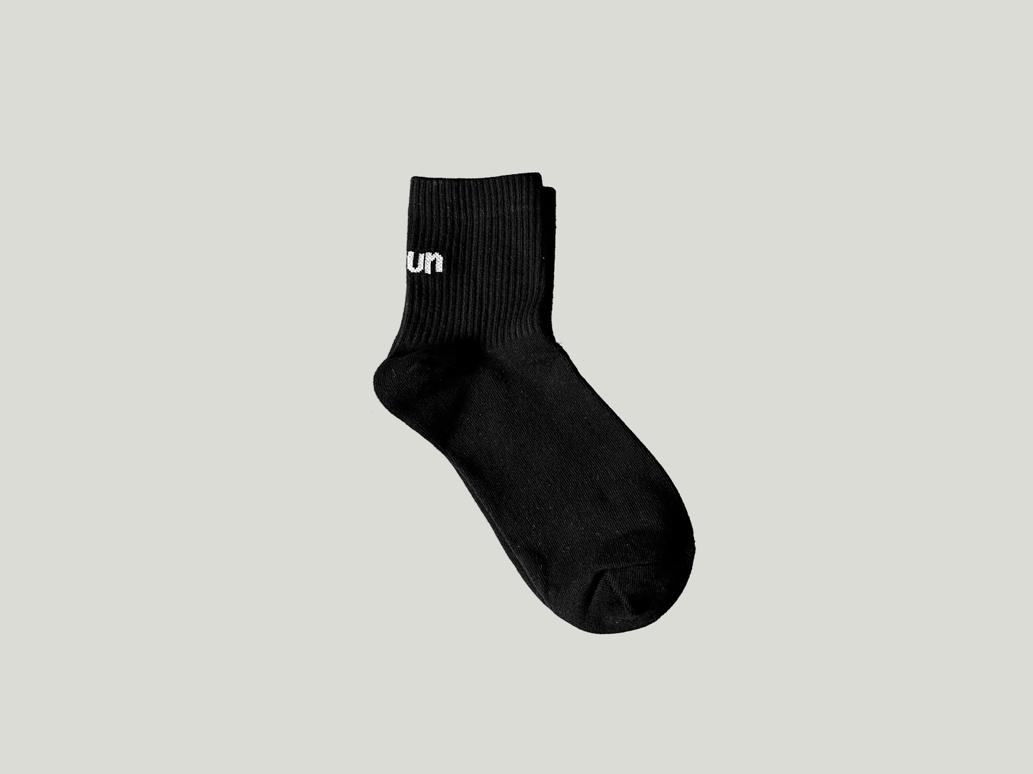 Run Series Socks 2 Pairs Total（Black&White）One Size